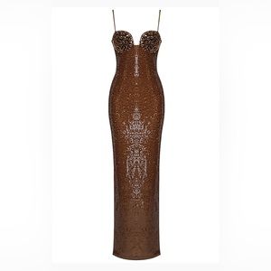 Brown Sequin Dresses